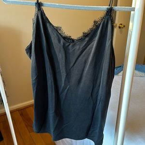 Sexy Black Tank with Lace Detailing